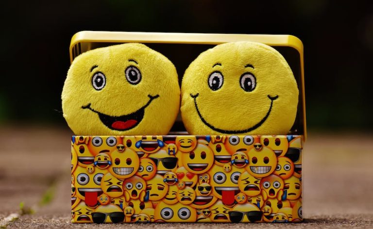 Smileys dans une boite